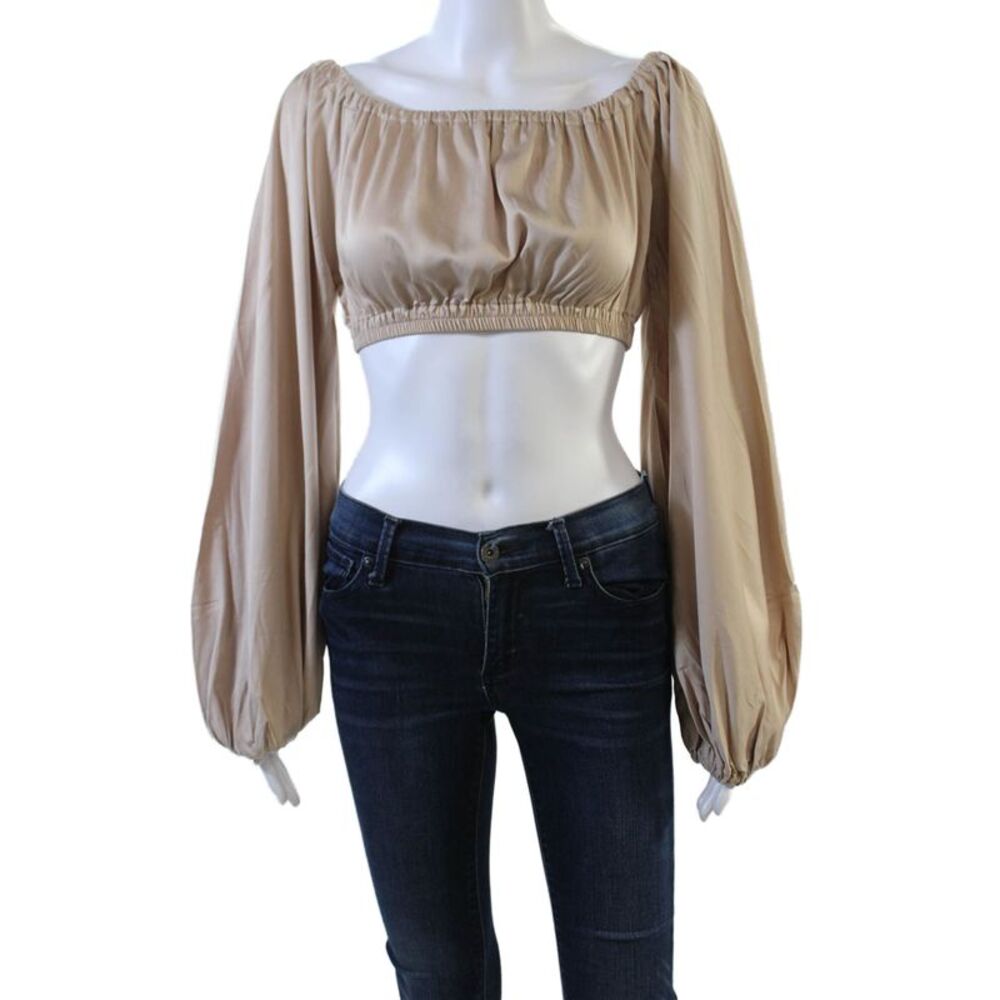 DIARRABLU Womens Naka Top - Solid Cream Size M
